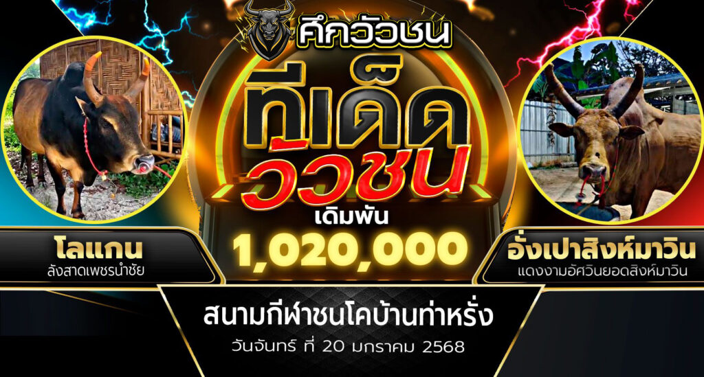 วิเคราะห์ วัวชนวันนี้ By suekwuachon (20-1-68)